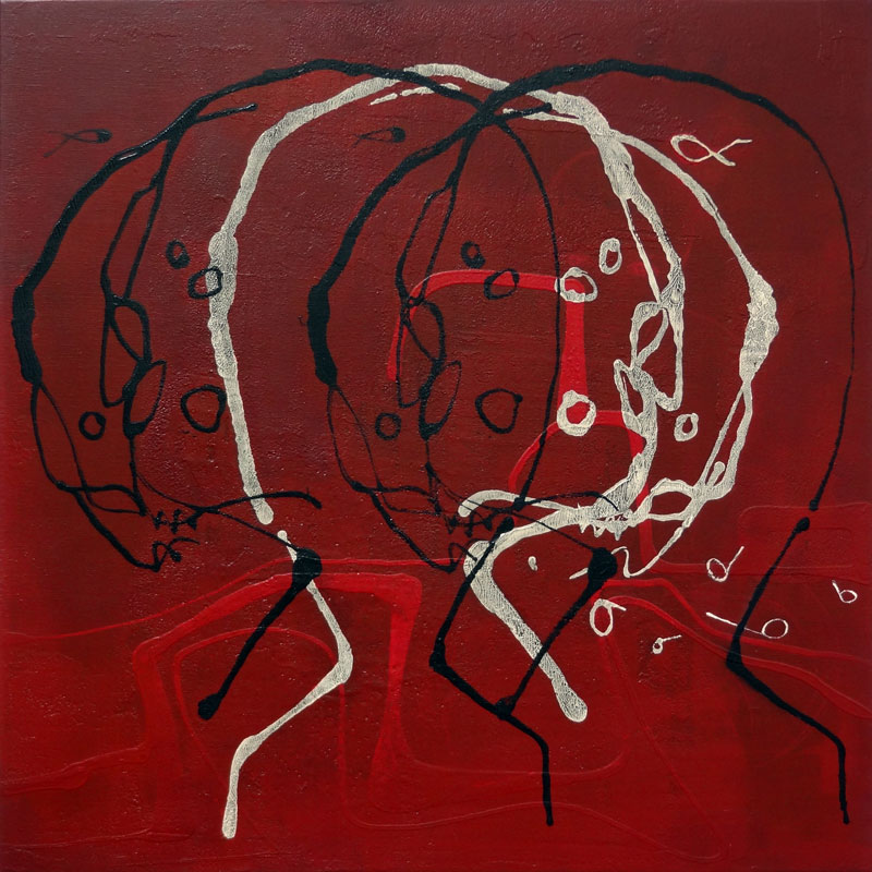 franca ravet, l'ombre de Caen,100x100, 2011 franca ravet, l'ombre de Caen,100x100, 2011