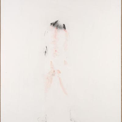 a. mandelbaum, "je me regarde", papier marouflé sur toile, 180x147 cm, 2008
